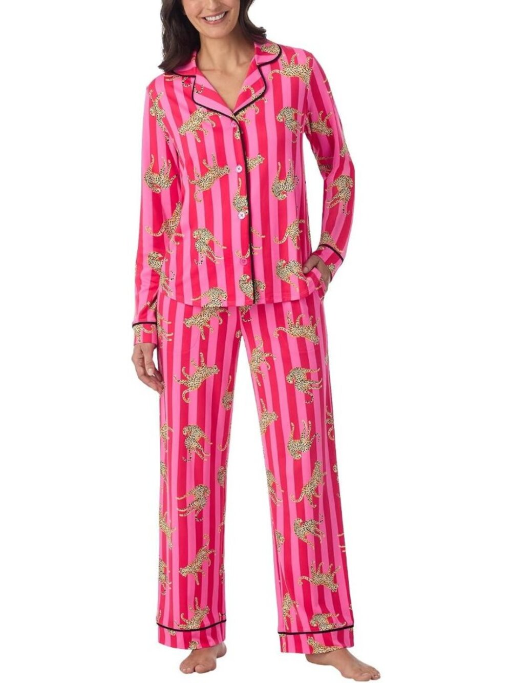 Cozy Women's 2-Piece Pajama Set - Long Sleeve Button Down Top & Comfy Lounge